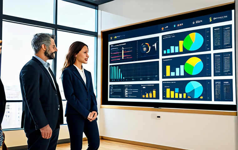 **

A diverse group of fully clothed people collaborating around a large interactive data visualization screen displaying city statistics, modest clothing, appropriate attire, in a bright, modern community center, safe for work, perfect anatomy, correct proportions, natural pose, professional environment, high quality.

**